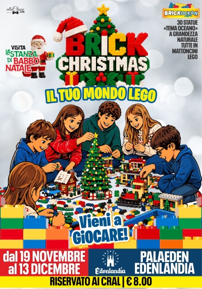 PalaEden di Edenlandia l'evento "BRICK CHRISTMAS - Il Tuo Mondo LEGO".